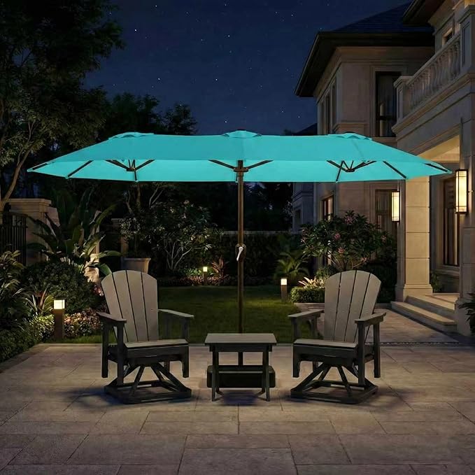 15FT Large Patio Umbrella with Base Included