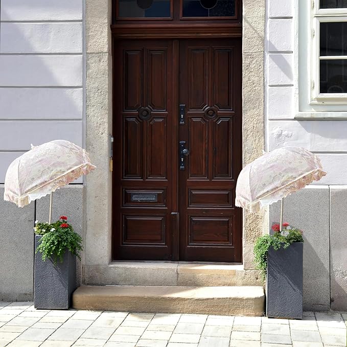 TIMSO Adjustable 3 Pack Plant Shade Umbrella for Outdoor Garden - Sun Protection Cloth & Umbrella for Plants, Potted Plants, and Garden Beds
