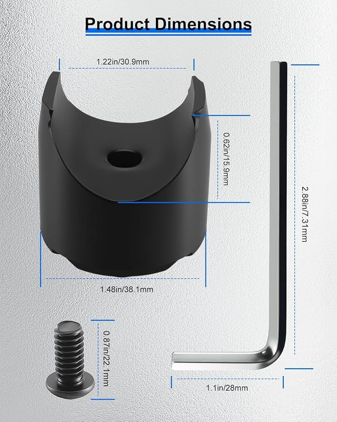 7105468 Pressure Washer Rubber Feet Compatible with Simpson Cleaning and Most Brands of Gas Pressure Washers, Anti-Vibration Non-Marking Isolator Kit with Screws & Hex Wrench