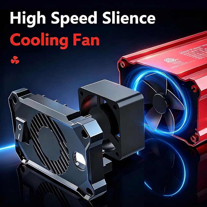 【2026 Upgraded】 300W Car Power Inverter - vansoet DC 12V to 110V AC(2 Outlets) Power Inverters with PD30W & QC18W Fast Charging Port - Car Charger Cigarette Lighter Adapter for Laptop/Phone/Road Trip