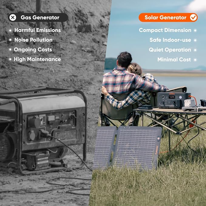 Jackery Explorer 500 v2 Portable Power Station, 512Wh LiFePO4 Battery, 500W AC (1000W Surge), Solar Generator for Camping, Home Backup, UPS, 14 lbs Lightweight, 6000 Cycles, Fast Charging