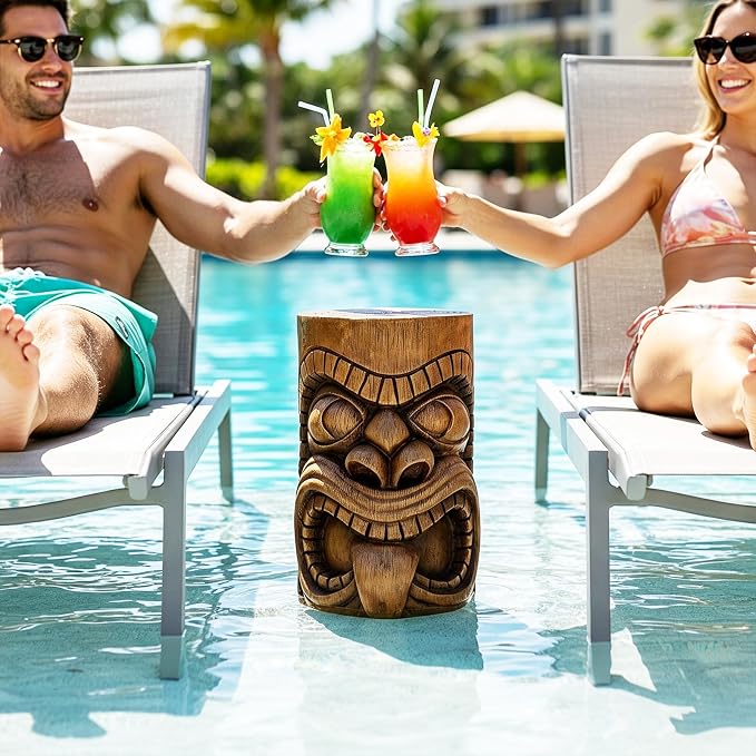 Outdoor Garden Decor-Tiki Totem Statues Waterproof Decorative Yard Patio Decorations