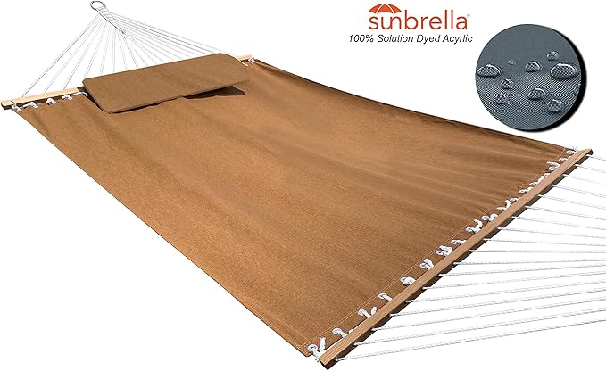 All-Weather Classic Hammock with Pillow Deluze Size Sunbrella® (Canvas Teak (#5488-0000))
