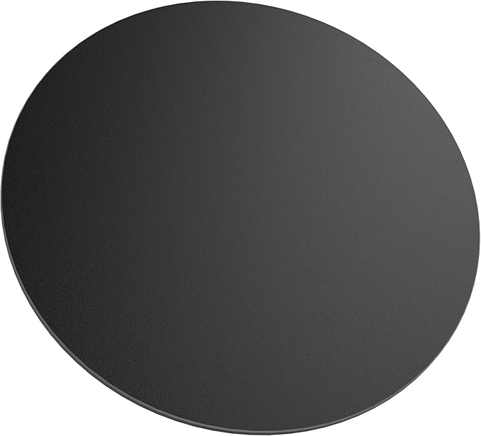 Round Table Top, 35.4” Black Sintered Stone Tabletop, DIY Replacement & Cover Marble Desktop, Scratch & Wear Resistant, Easy to Clean, Suitable for Indoor & Outdoor