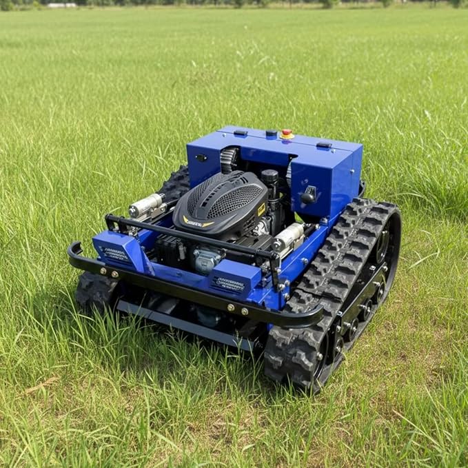 Professional Industrial Grade 196cc Gasoline Self Propelled High Power Remote Control Lawn Mower for Garden Maintenance