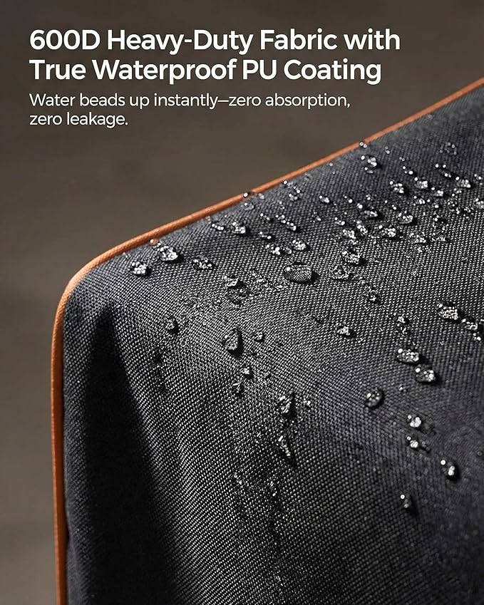 Outdoor Sofa Cover, Waterproof Patio Furniture Cover 80W x 42D x 33H inches Heavy Duty 600D Oxford Fabric Black