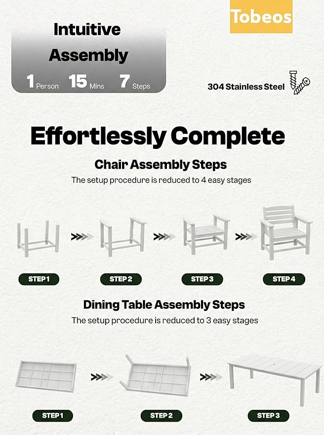 HDPE Outdoor Dining Set for 8, 9-Piece Outdoor Dining Table Set with 11FT Cantilever Umbrella, Patio Table and Chairs Set with Aluminum Frame & Legs (White)