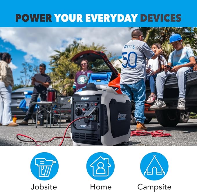 Pulsar 1,500W Quiet Portable Inverter Generator