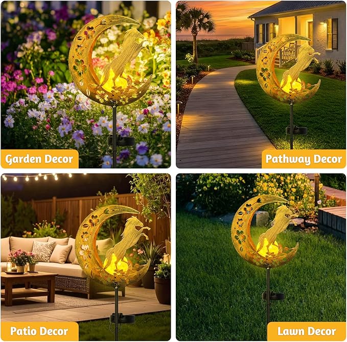 Solar Lights Outdoor Mothers Day Gifts Horse Garden Decor Mothers Day Gifts for Women Mom Grandma Sister Fairy Horse Solar Lights Metal Solar Garden Decoration Outside for Yard, Patio, Backyard, Lawn