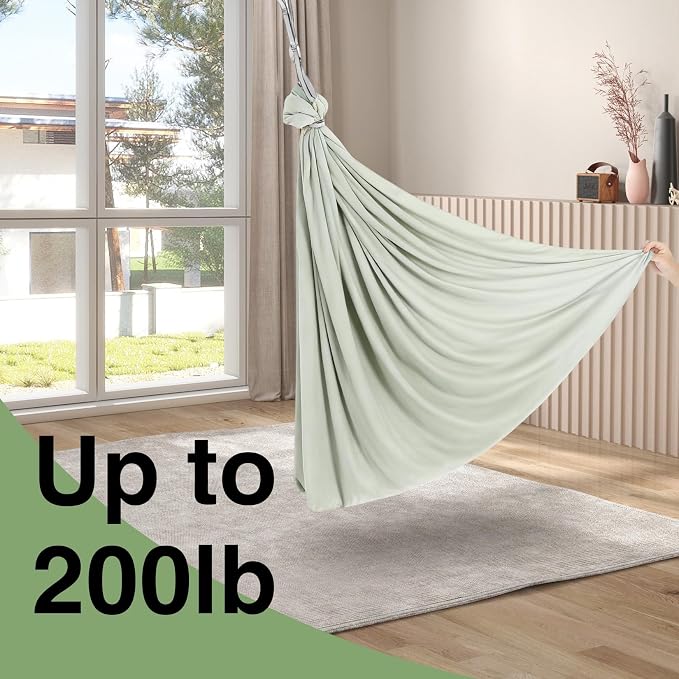 Sensory Swing for Kids with 360° Swivel, Dual-Layer Therapy Swing for Autism & ADHD, Calming Cuddle Hammock for Deep Pressure, Indoor or Outdoor Use, 55"x59" Large Size Supports Up to 300 Lbs