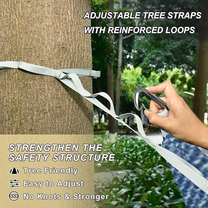 Blue Jeans 330lb Capacity Hammocks for Camping with Hanging Rope Backyard Hammock for Patio Backyard Lounge Base hamaca inflable para Piscina