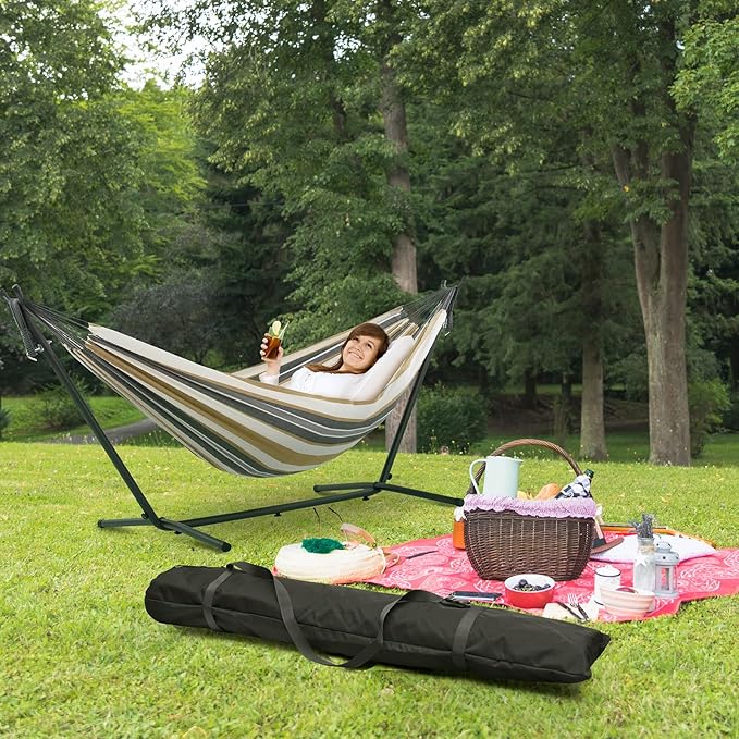 Cosmos Hammock Carrying Bag Heavy Duty Hammock Storage Bag Portable Steel Stand Cover Oversized Outdoor Patio Umbrella Organizer Replacement Bag with Adjustable Shoulder Strap, 66.5"L x 16.5''W