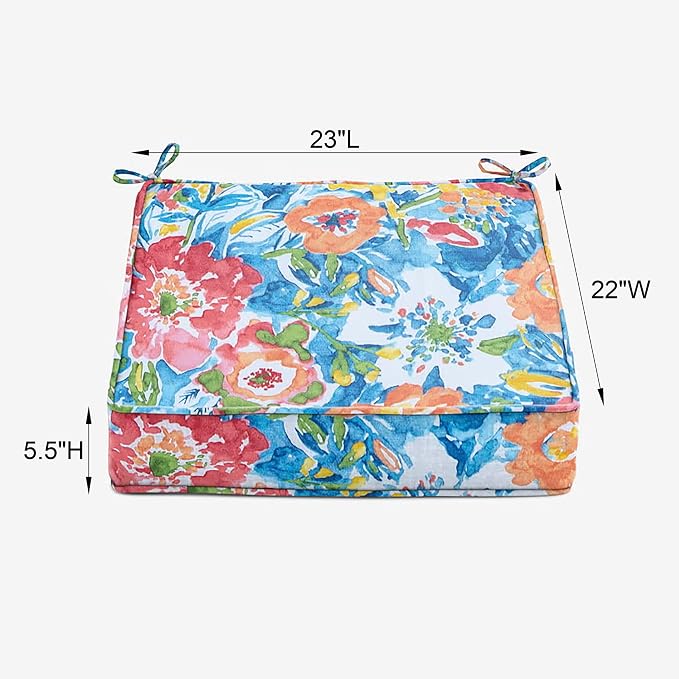 BrylaneHome Bh Outdoor Performance Single Deep Seat Cushion - Cypress Midnight