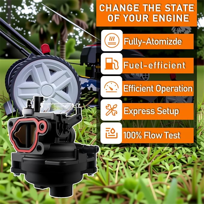 MS61048S Carburetor for Megashot MS61048(-S) MS61048 2800 PSI, 2.3 GPM compatible B&S 725EXI 163CC engine