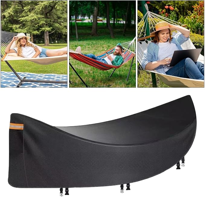 Hammock Cover - Waterproof Hammock Protector, Heavy Duty Water-Resistant Dustproof Protective Cover for Camping Hammocks and Outdoor Gear Protection, Weather Shield for Hiking, Biking, Cycling