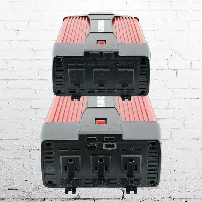 Audiotek 3000W Watt Power Inverter DC 12V AC 110V Car Converter USB Port Charger