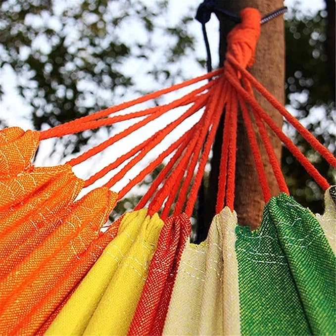 Hammock, Portable Camping Hammock, Fabric Hammock - Outdoor Hammock, Perfect for Camping Outdoor/Indoor Patio Backyard (Color : Blue)