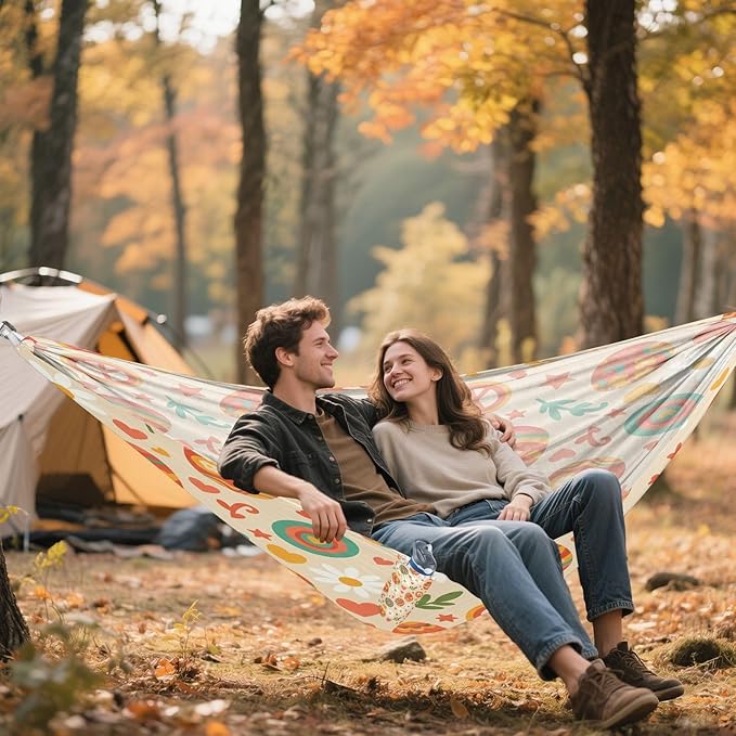 Hammocks for Outside Easter Eggs Camping Hammock Portable Hammocks with Tree Straps and Carry Bag Camping Accessories for Hiking Beach Outdoor