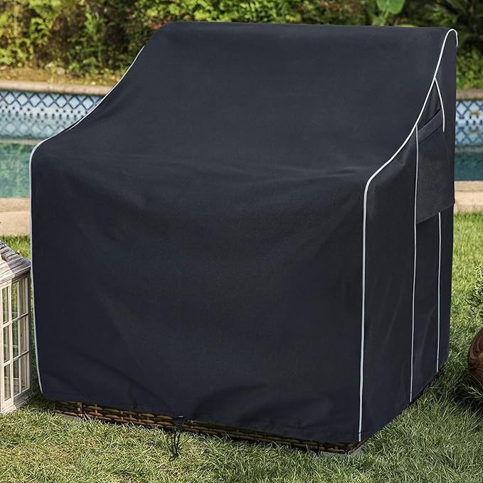 FORSPARK Patio Chair Cover 2 Pack - Heavy Duty Waterproof Outdoor Furniture Covers, Fits 36W x 37D x 36H Inches