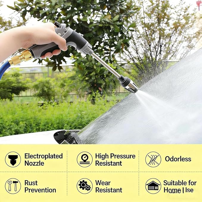 Aquoxis Pressure Washer,Three Spray Modes, Universal and Easy To Install, Effortless Dirt & Stain Removal (C)