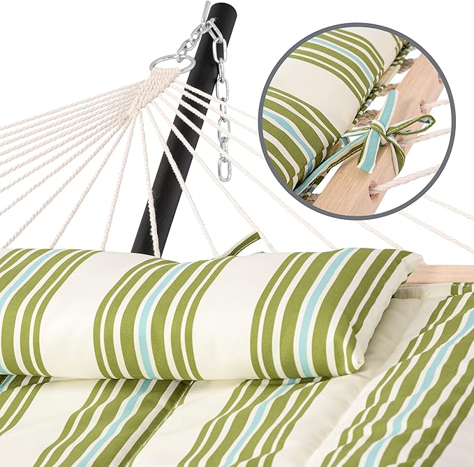 SUNCREAT Outdoor Portable Hammock Pad, 2 Person Polyester Hammock Pad, Green