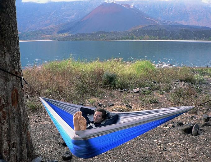 Hammock Bliss Triple - The Largest Portable Hammock on Planet Earth. Huge, King Plus Size, Multi Person, Family, 2 or 3 or Tall Person Camping Hammock. Extra Wide, Extra Long, Extra Comfortable
