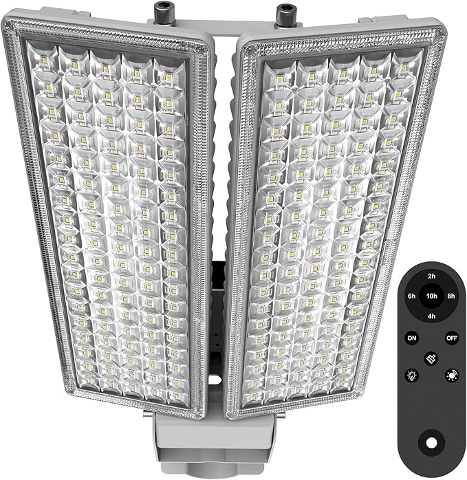 200W Dusk to Dawn Flood Lights Outdoor with Remote, 28000LM LED Parking Lot Light with Photocell, 6500K Daylight LED Barn Lights IP67 Waterproof Stadium Security Light for Garten Backyard
