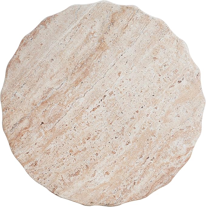 Outdoor Side Table Concrete Side Table Faux Marble End Table Stone Side Tables Patio Small Coffee Tables Travertine Garden Stool Plant Stand for Porch, Backyard Patio, Cylinder