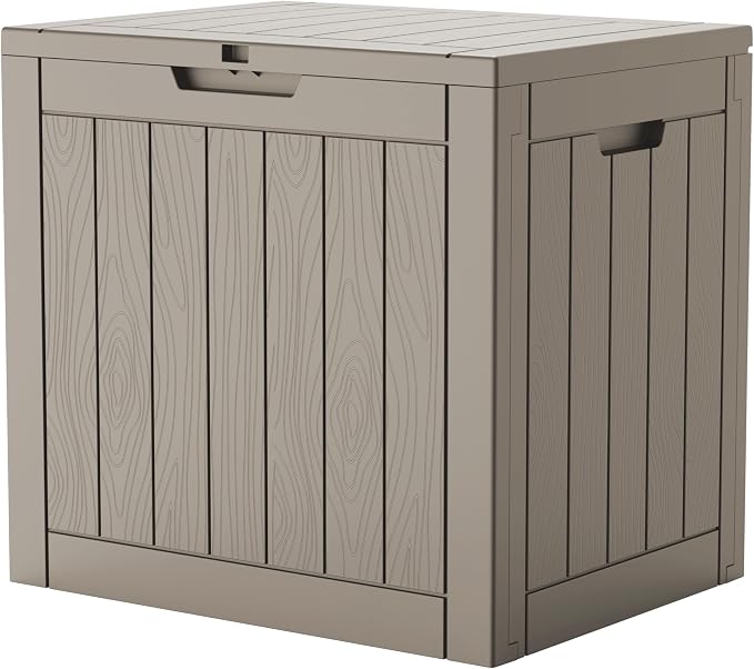 EasyUp Outdoor Storage Box, Outdoor De,Easy to Install(Grey)