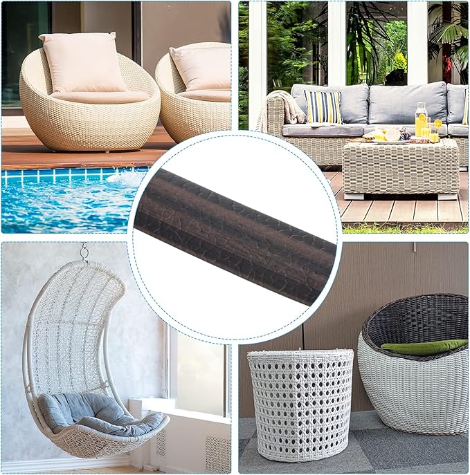 PATIKIL Wicker Repair Kit, 30m/98ft PE Rattan Replacement DIY Set for Fixing Furniture, Patio Furniture, Coffee