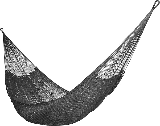 Handmade Yucatan Hammock - Durasol Black - Now New Better Design - More Comfortable