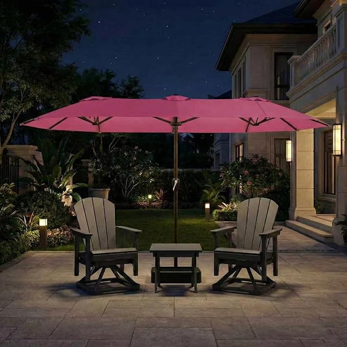 15FT Large Patio Umbrella with Base Included