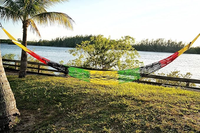 NatureJam Kidney Wood + Portable Rope Tree Hammock