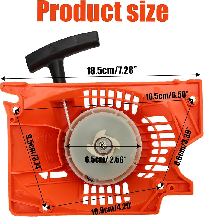 Double Spring Recoil Easy Starter Kit Replacement Parts for 58cc 52cc 45cc Gasoline Chainsaw for Chinese gasoline chain saw 4500 5200 5800