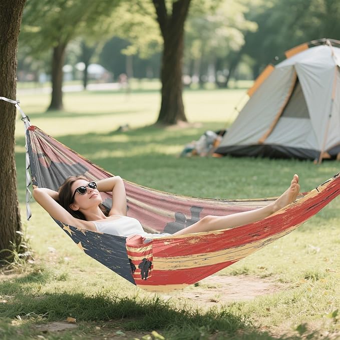 National Vietnam War Veterans Day Army Outdoor Hammock with Tree Straps Tree Hammock for Outside Beach Patio Garden