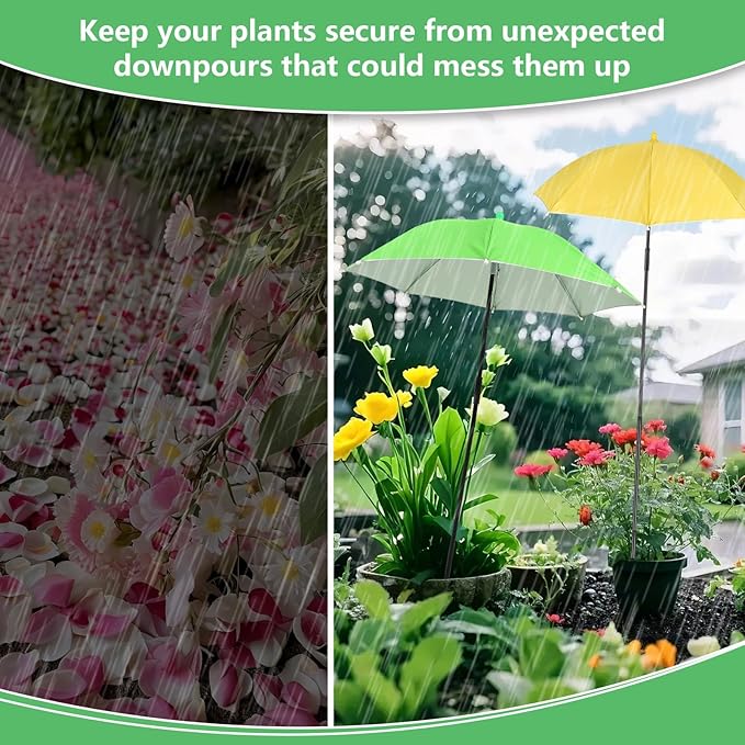 Tryly Plant Umbrellas for Outdoor Plants, Garden Umbrella Shade for Potted Plants and Garden Beds, Provide Shade to ‌Defend Plants From Blazing Sun