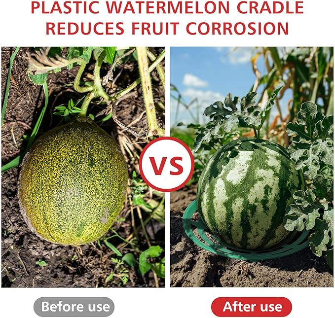 Irenare 20 Pcs Watermelon Net and Reusable Melon Cradles Hammock Watermelon Hammock Net for Garden Pumpkin Support Plant Honeydew Cantaloupes Ground Rot Holds up to 8lbs (Classic)