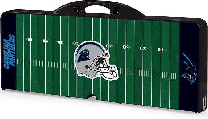 PICNIC TIME NFL Picnic Table Portable Folding Table with Seats and Umbrella