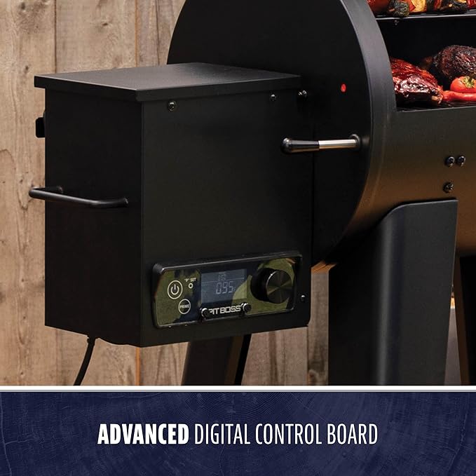 Pit Boss 500FB2 Pellet Grill, Matte Black - 11086