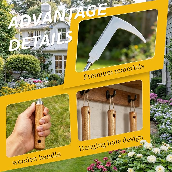 SYLVASS 3-Pack Weeding Tool Set, Portable Garden Weeder, Ideal for Garden Weeding, Transplanting, and Digging, Features Comfortable Handle, Durable Gardening Tools, Suitable for All Ages