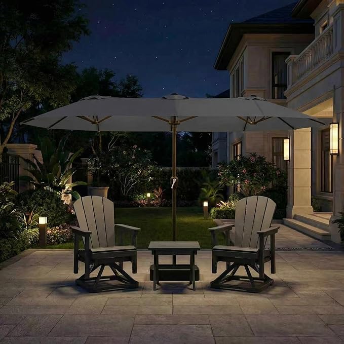 15FT Large Patio Umbrella with Base Included