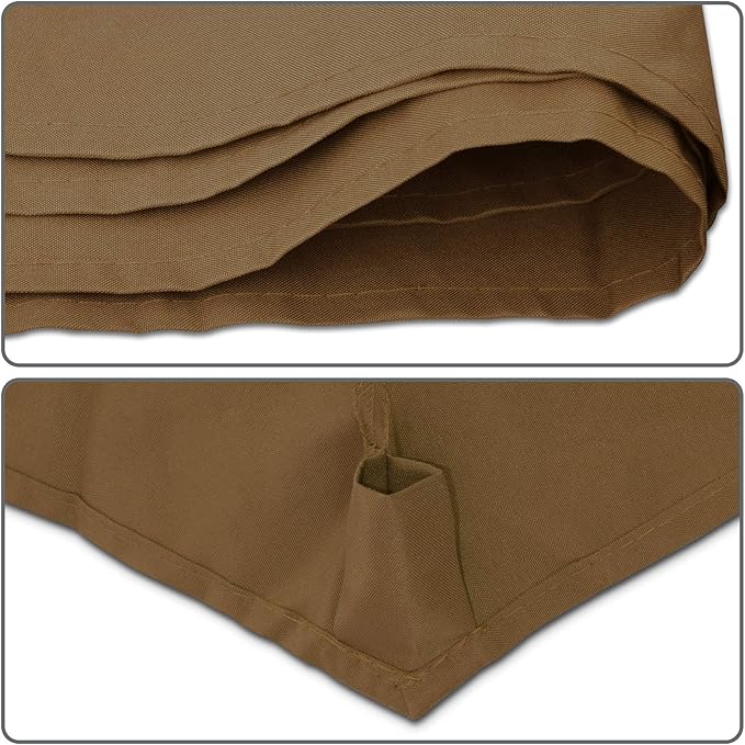 Replacement Patio Umbrella Canopy Cover for 13ft 8 Ribs Umbrella Taupe (CANOPY ONLY)-BROWN