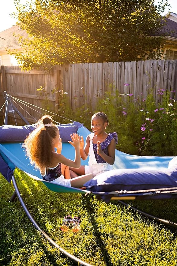 ENO SuperNest SL Hammock - 1 to 2 Person Backyard Hammock - Outdoor Patio Furniture for Backyard, Lawn, or Balcony - Pebble Grey