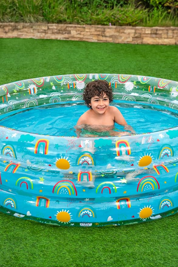 Bestway | Rainbow Inlatable Kids Play Pool, Swimming Pool Toys, Water Pool Toys, Inflatable Baby, Kids Pool for Outdoors