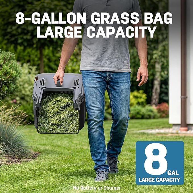 Cordless Electric Lawn Mower 16" Compatible with Makita 18V Battery, 2-in-1 Brushless Push Mower with 5-Position Height Adjustment, Lightweight for Small Yards (Tool Only)