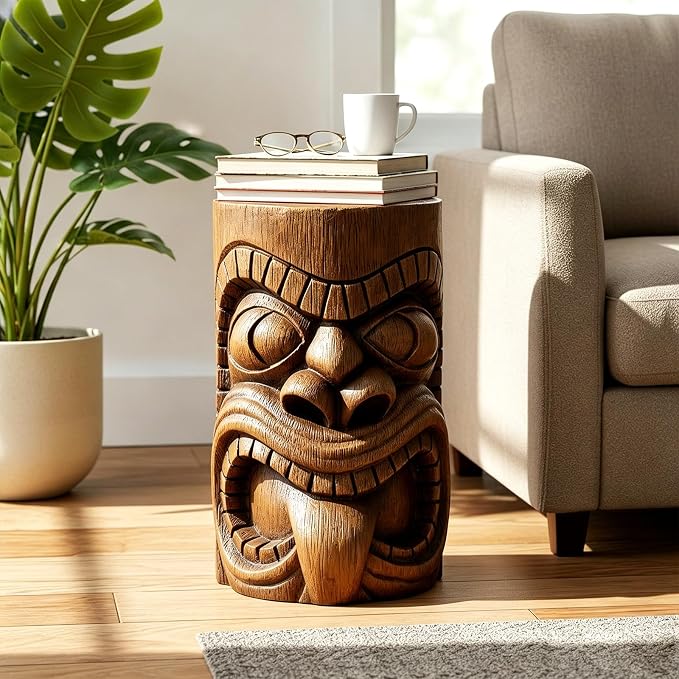 Outdoor Garden Decor-Tiki Totem Statues Waterproof Decorative Yard Patio Decorations
