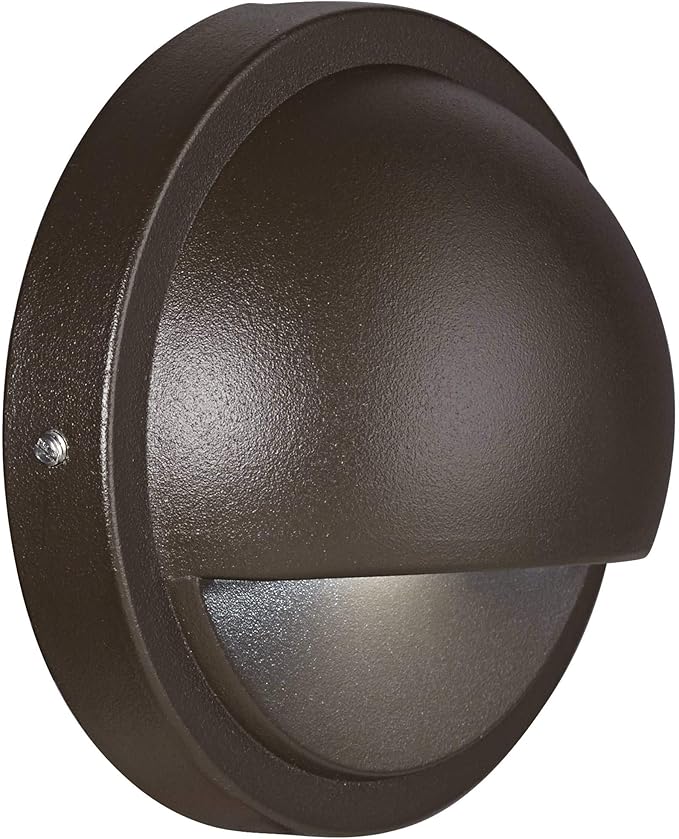 Kichler Half Moon 4" 3000K LED Deck and Step Light in Textured Architectural Bronze Finish, 15764AZT30R