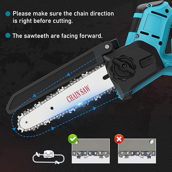 2-in-1 Cordless 6 Inch Pole Saw, Brushless Pole Chainsaws Compatible with Makita 18V Battery (No Battery), with 8.5 FT MAX Extension Pole for Tree Branches Pruning, Wood Cutting