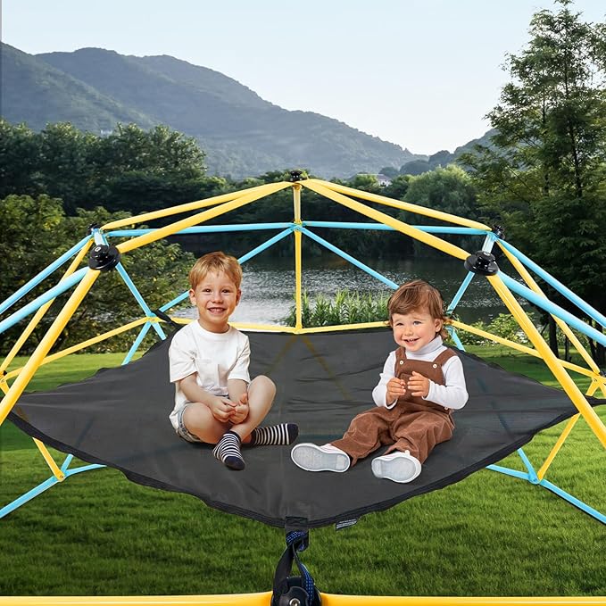 VEVOR Climbing Hammock for 10ft Dome, Load-Bearing 350 Pounds, Pentagon Jungle Gym Accessory (Hammock Only), Black