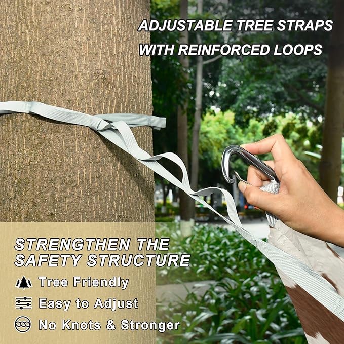 Hammocks for Outside Leopard Pattern Camping Hammock Portable Hammocks with Tree Straps and Carry Bag Camping Accessories for Hiking Beach Outdoor
